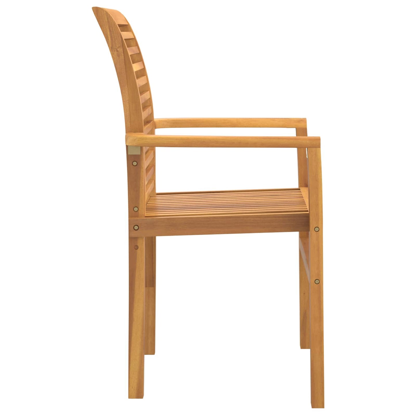 vidaXL Dining Chair 2 pcs Brown 62 x 55 x 94 cm Solid Teak Wood