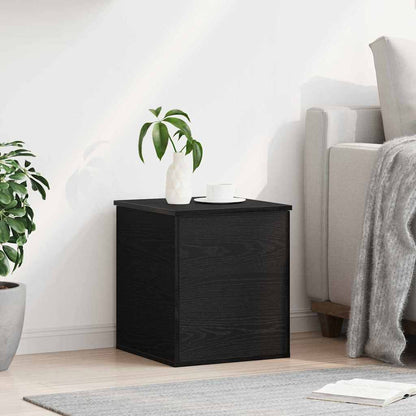 vidaXL Storage Box Black Oak 40 x 42 x 46 cm Engineered Wood