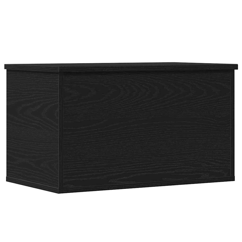 vidaXL Storage Box Black Oak 60 x 35 x 35 cm Engineered Wood