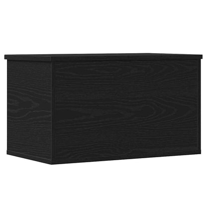 vidaXL Storage Box Black Oak 60 x 35 x 35 cm Engineered Wood