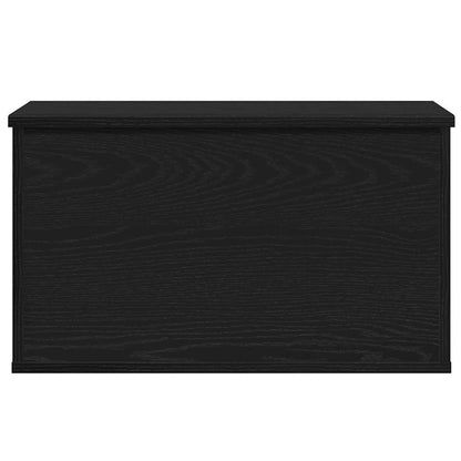 vidaXL Storage Box Black Oak 60 x 35 x 35 cm Engineered Wood