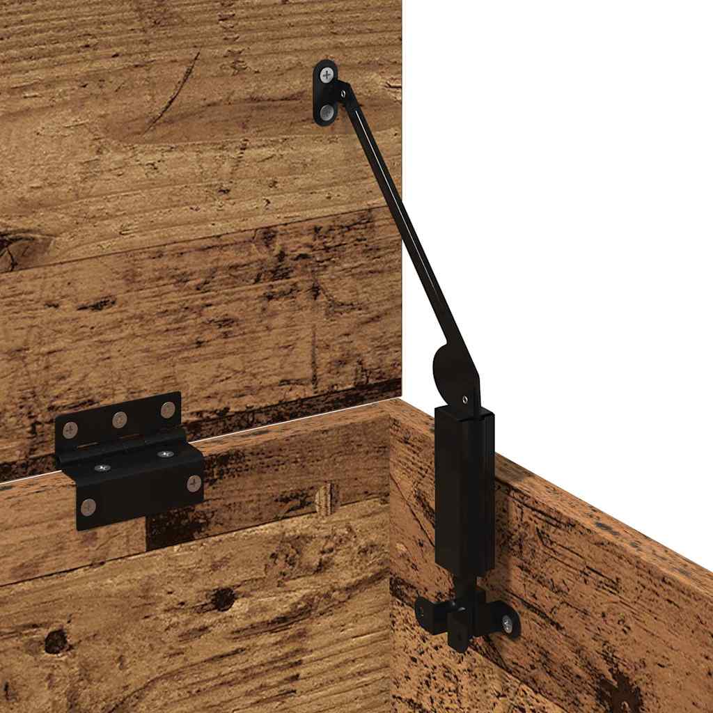 vidaXL Storage Box Old Wood 90 x 35 x 35 cm Engineered Wood