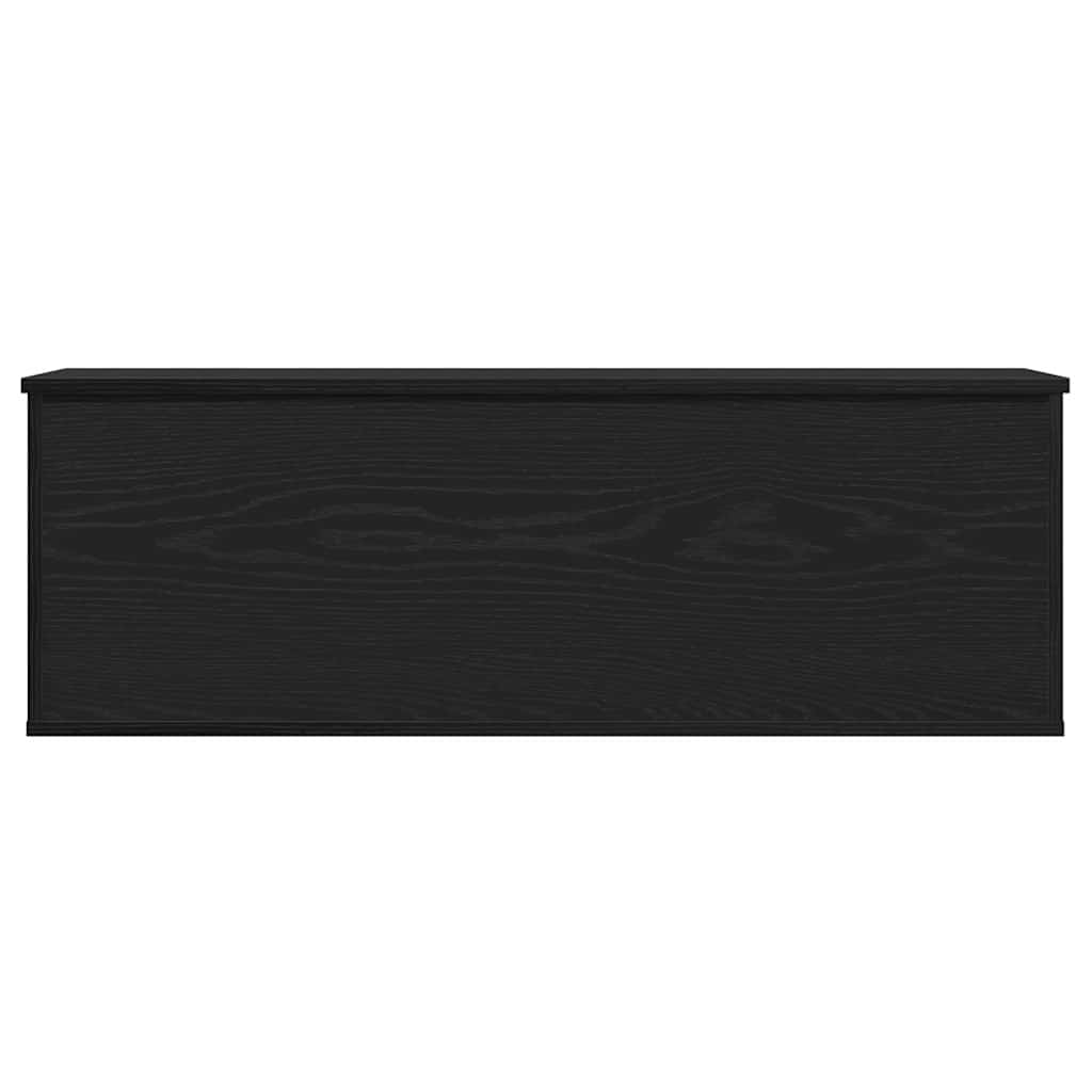 vidaXL Storage Box Black Oak 102 x 35 x 35 cm Engineered Wood
