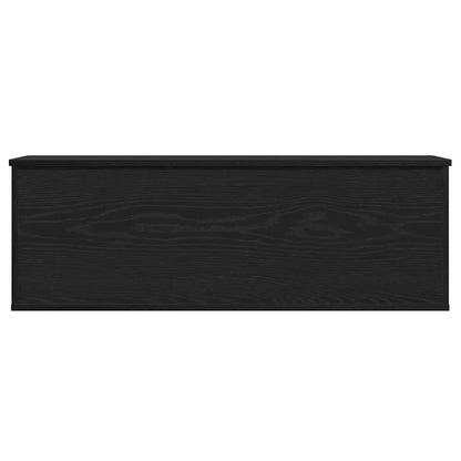 vidaXL Storage Box Black Oak 102 x 35 x 35 cm Engineered Wood