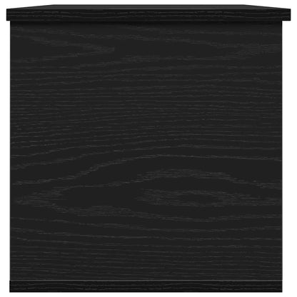 vidaXL Storage Box Black Oak 102 x 35 x 35 cm Engineered Wood