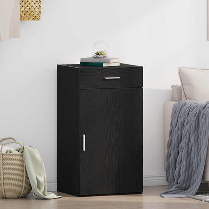 vidaXL Sideboard Black Oak 50 x 42.5 x 93 cm