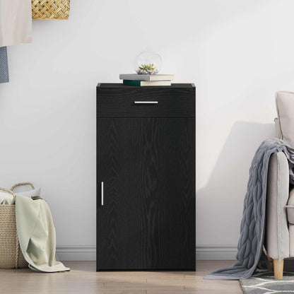 vidaXL Sideboard Black Oak 50 x 42.5 x 93 cm