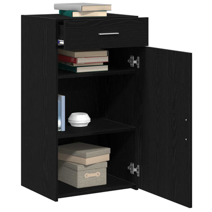 vidaXL Sideboard Black Oak 50 x 42.5 x 93 cm