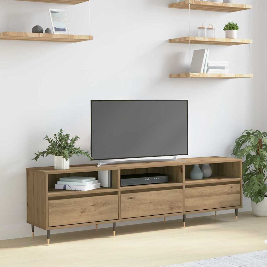 vidaXL TV Cabinet 150 x 30 x 45 cm Artisan Oak Engineered Wood