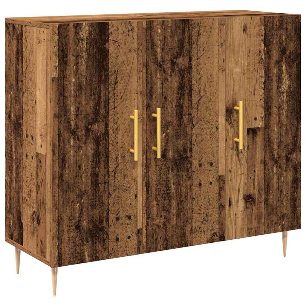 vidaXL Sideboard Old Wood 90 x 34 x 80 cm Engineered Wood