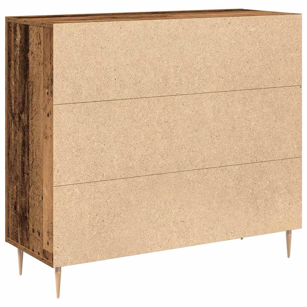 vidaXL Sideboard Old Wood 90 x 34 x 80 cm Engineered Wood