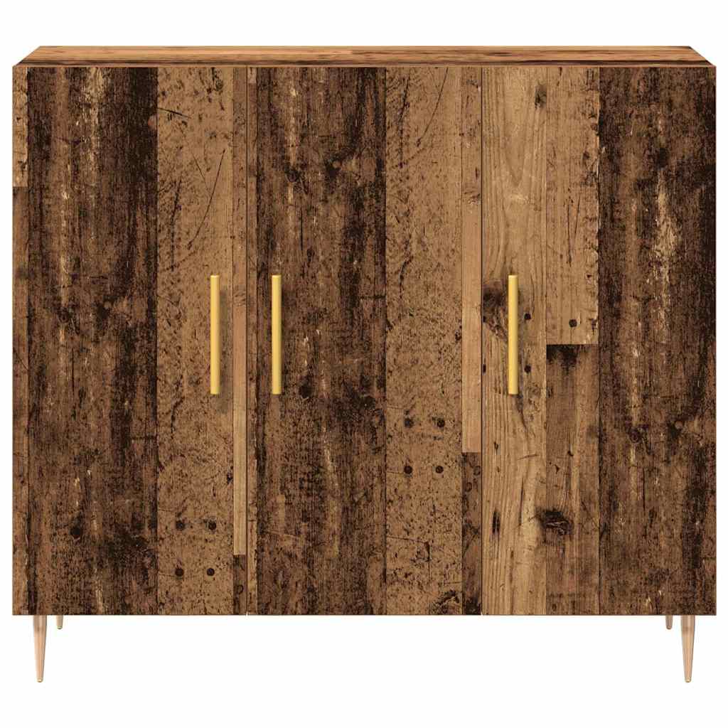 vidaXL Sideboard Old Wood 90 x 34 x 80 cm Engineered Wood