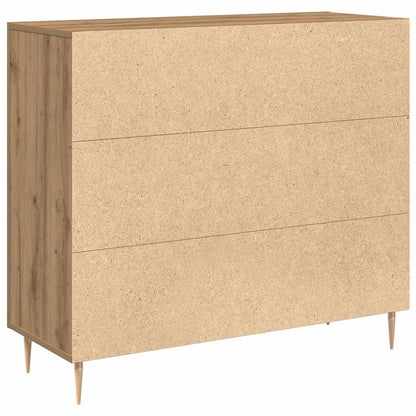 vidaXL Sideboard Artisan Oak 90 x 34 x 80 cm Engineered Wood