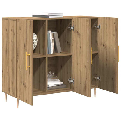 vidaXL Sideboard Artisan Oak 90 x 34 x 80 cm Engineered Wood