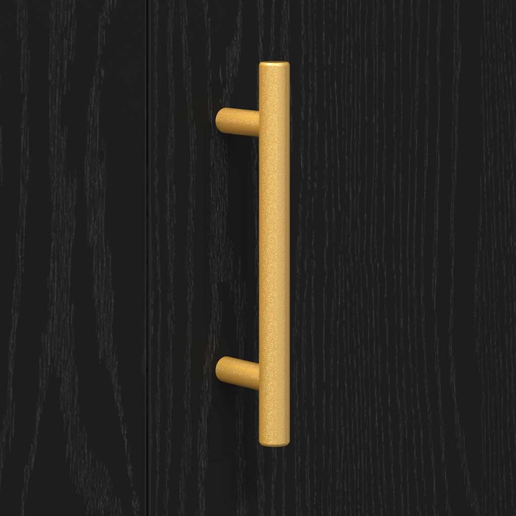 vidaXL Sideboard Black Oak 90 x 34 x 80 cm Engineered Wood