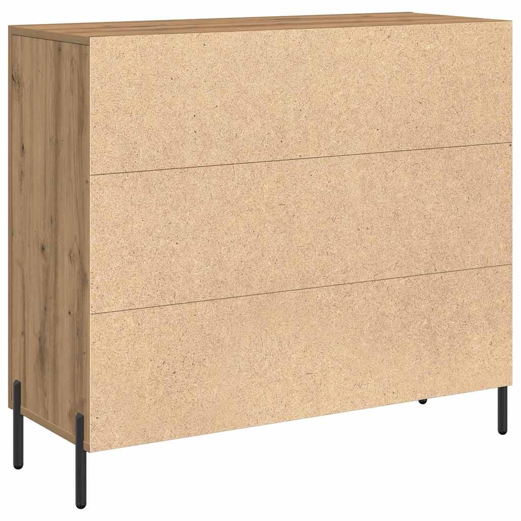vidaXL Sideboard Artisan Oak 90 x 34 x 80 cm Engineered Wood