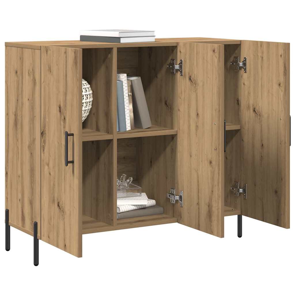 vidaXL Sideboard Artisan Oak 90 x 34 x 80 cm Engineered Wood