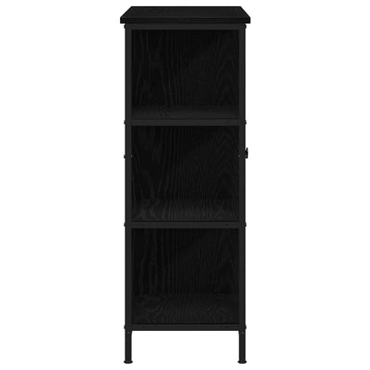vidaXL Sideboard Black Oak 70 x 30 x 80 cm