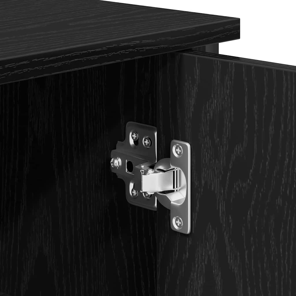 vidaXL Sideboard Black Oak 100 x 35 x 75 cm