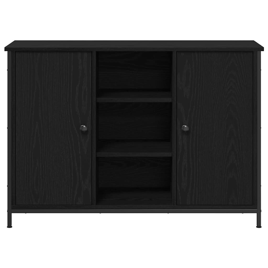 vidaXL Sideboard Black Oak 100 x 35 x 70 cm