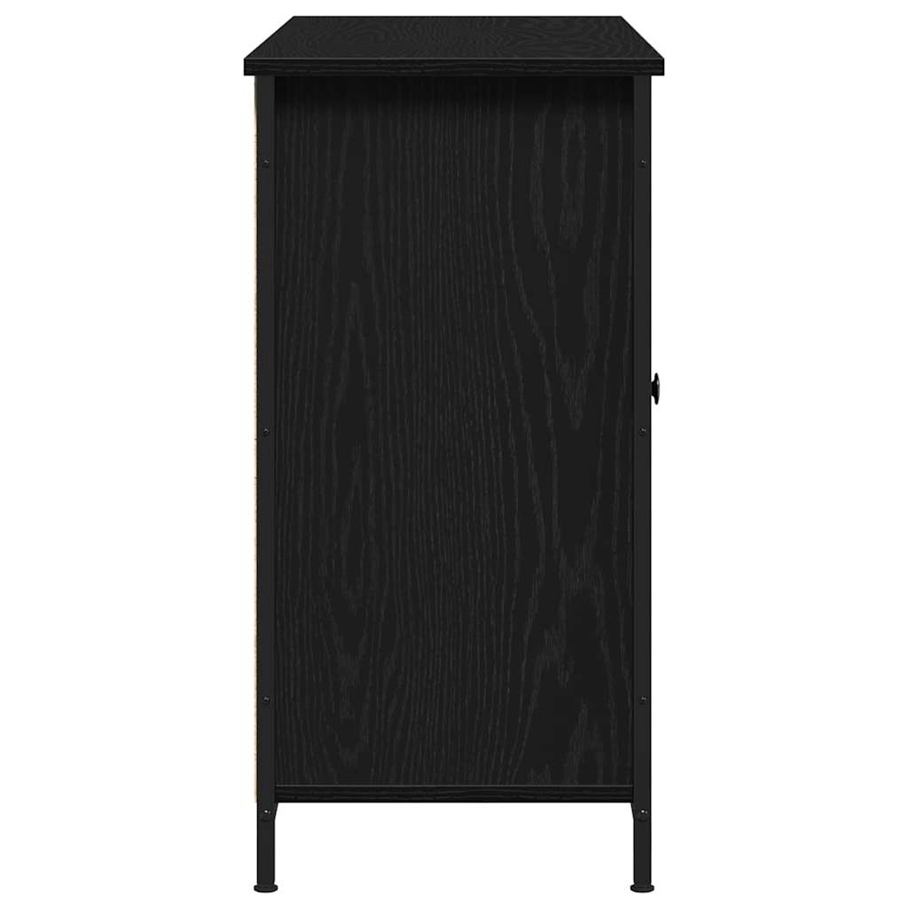 vidaXL Sideboard Black Oak 100 x 35 x 70 cm