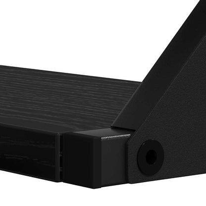 vidaXL Wall Shelf Wall-mounted with Storage 3 pcs Black Oak