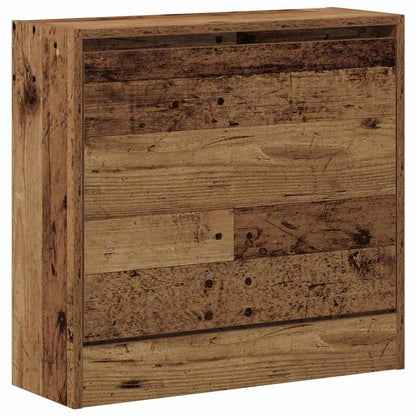 vidaXL Shoe Cabinet with Door Old Wood 60 x 21 x 57 cm Engineered Wood