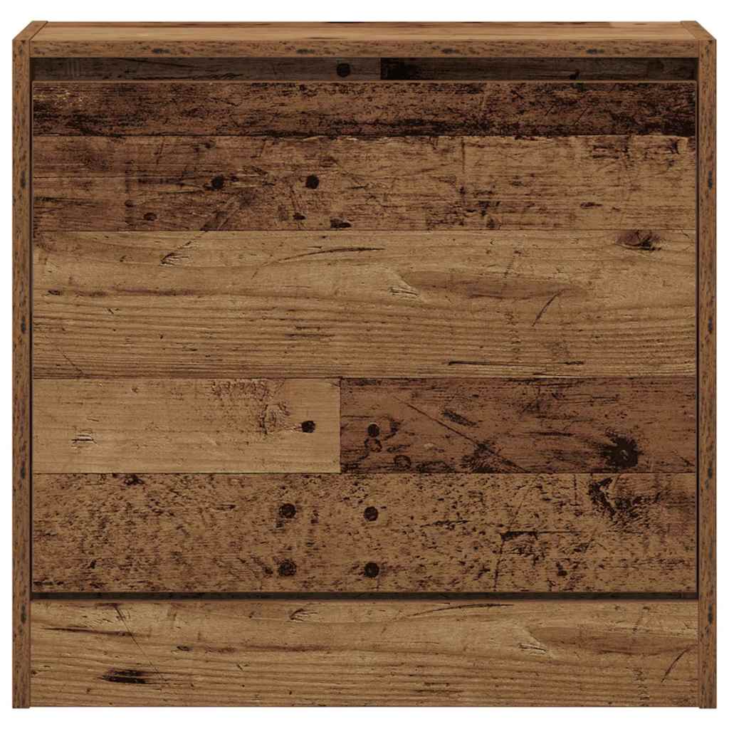 vidaXL Shoe Cabinet with Door Old Wood 60 x 21 x 57 cm Engineered Wood