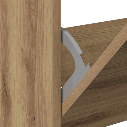 vidaXL Shoe Cabinet 60 x 21 x 57 cm Engineered Wood Artisan Oak