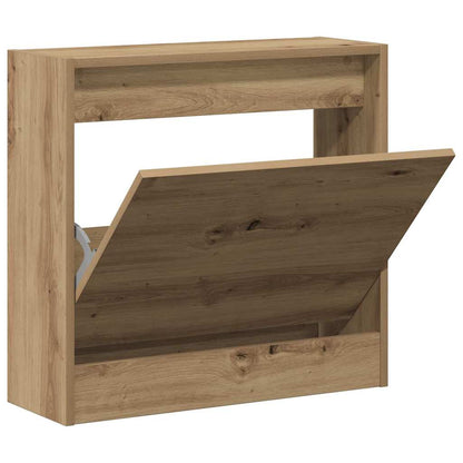 vidaXL Shoe Cabinet 60 x 21 x 57 cm Engineered Wood Artisan Oak