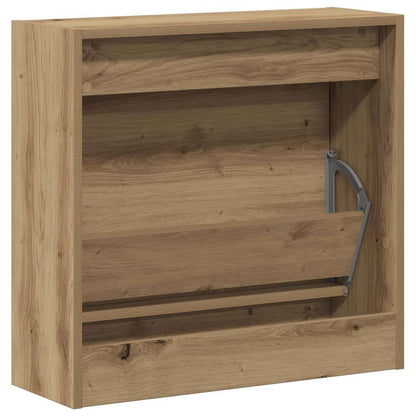 vidaXL Shoe Cabinet 60 x 21 x 57 cm Engineered Wood Artisan Oak