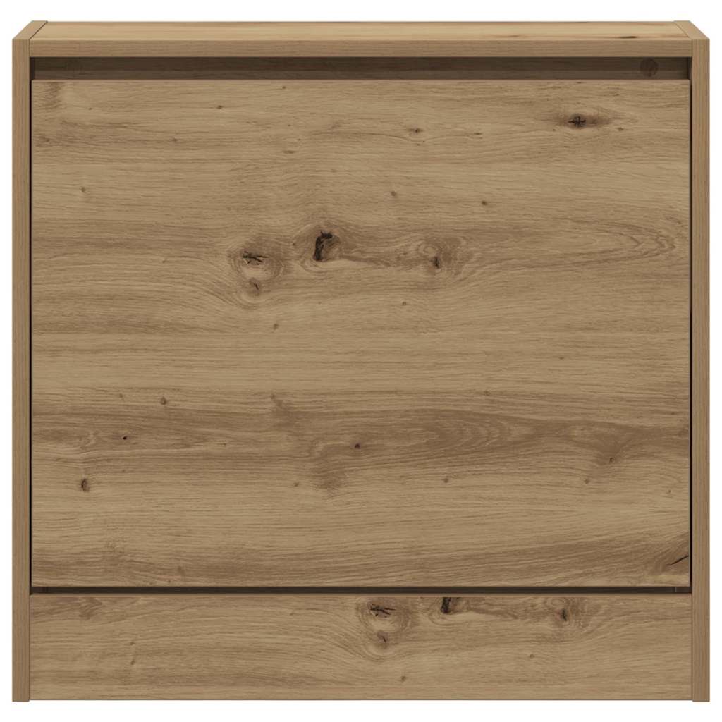 vidaXL Shoe Cabinet 60 x 21 x 57 cm Engineered Wood Artisan Oak