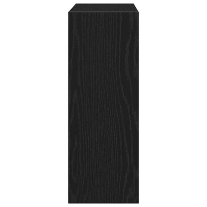 vidaXL Shoe Cabinet 60 x 21 x 57 cm Engineered Wood Black Oak