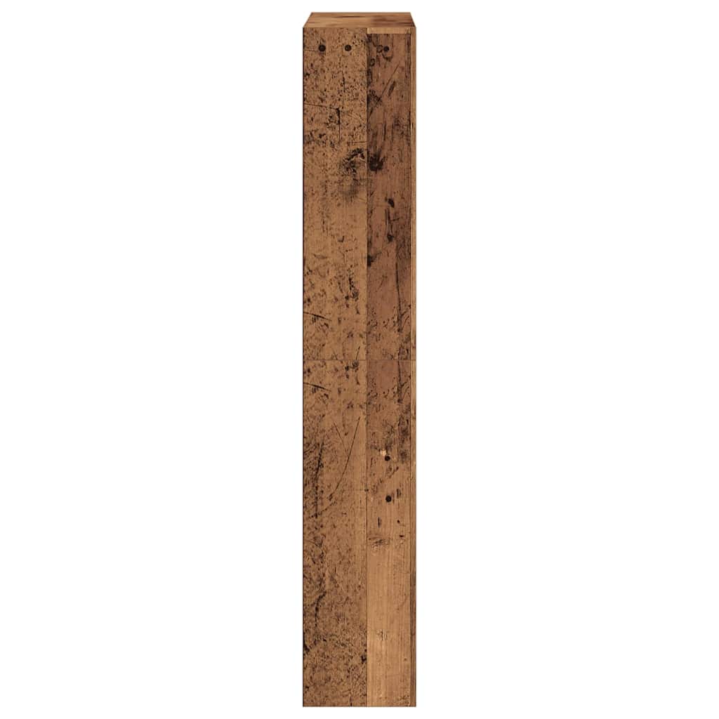 vidaXL Shoe Cabinet Old Wood 80 x 21 x 125.5 cm Engineered Wood