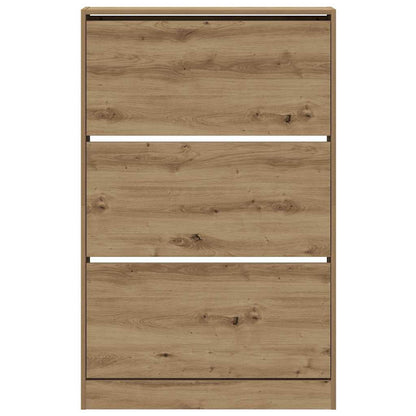 vidaXL Shoe Cabinet 80 x 21 x 125.5 cm Engineered Wood Artisan Oak