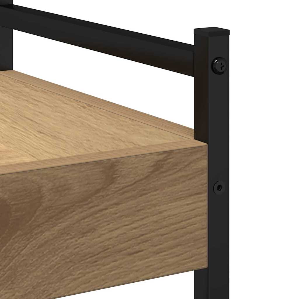 vidaXL Kitchen Trolley Artisan Oak 50 x 30 x 70 cm Engineered Wood