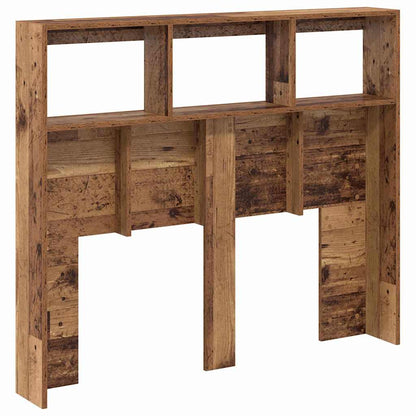 vidaXL Headboard with Shelf Old Wood 120 x 17 x 102 cm Engineered Wood