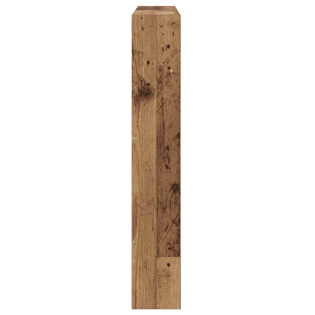 vidaXL Headboard with Shelf Old Wood 120 x 17 x 102 cm Engineered Wood