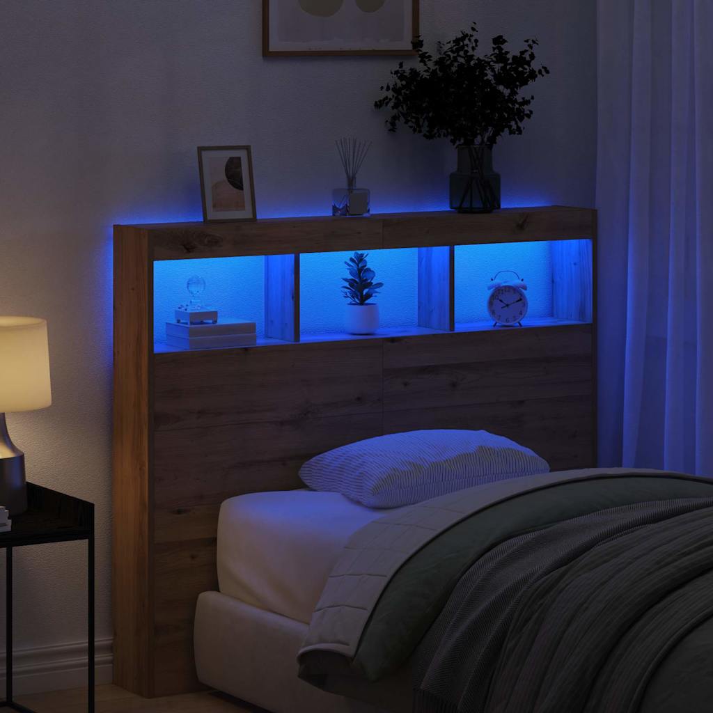 vidaXL Headboard Artisan Oak Engineered Wood