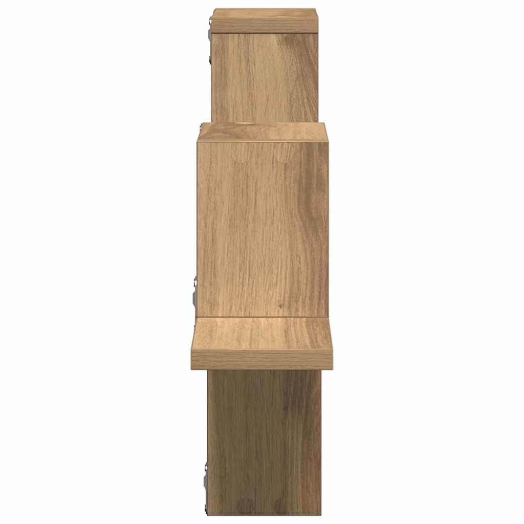 vidaXL Wall Shelf Wall-mounted Artisan Oak 104.5 x 43 x 10 cm