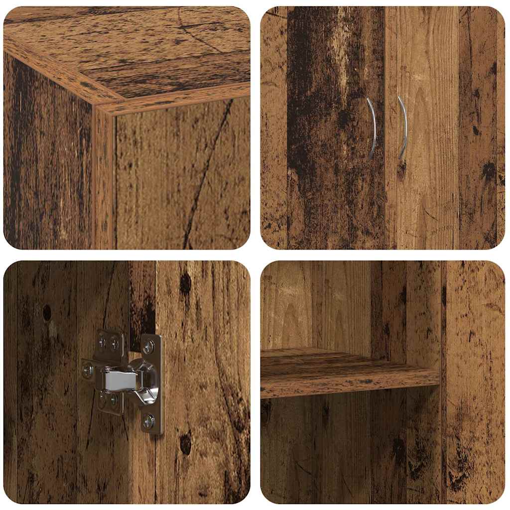 vidaXL Office Cabinet Black Oak 70 x 32 x 77.5 cm Engineered Wood