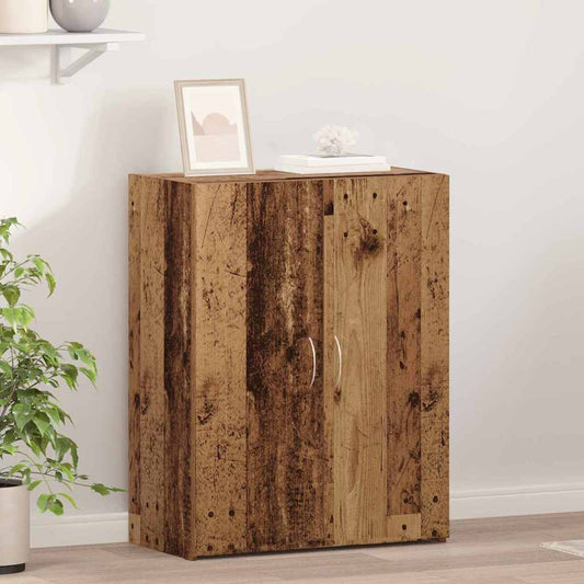 vidaXL Office Cabinet Black Oak 70 x 32 x 77.5 cm Engineered Wood
