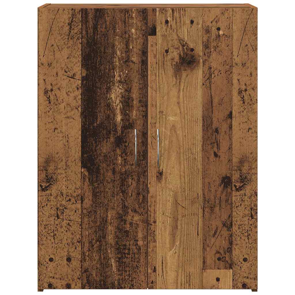 vidaXL Office Cabinet Black Oak 70 x 32 x 77.5 cm Engineered Wood