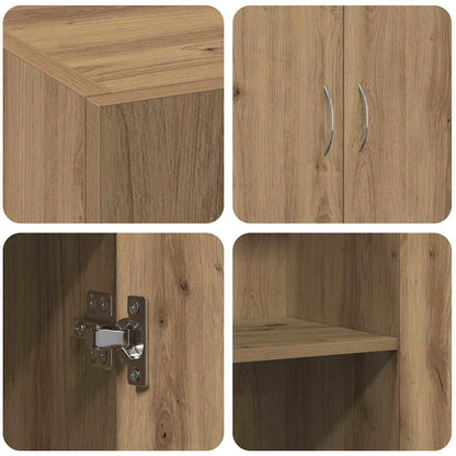 vidaXL Office Cabinet Old Wood 70 x 32 x 77.5 cm Engineered Wood
