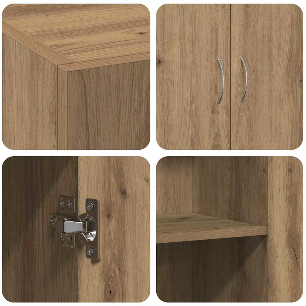 vidaXL Office Cabinet Artisan Oak 70 x 32 x 77.5 cm Engineered Wood