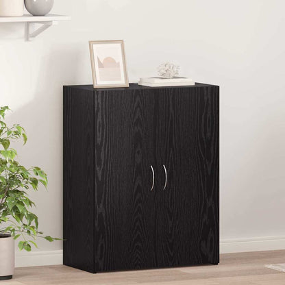vidaXL Office Cabinet Black Oak 70 x 32 x 77.5 cm Engineered Wood