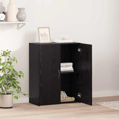 vidaXL Office Cabinet Black Oak 70 x 32 x 77.5 cm Engineered Wood