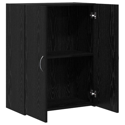 vidaXL Office Cabinet Black Oak 70 x 32 x 77.5 cm Engineered Wood