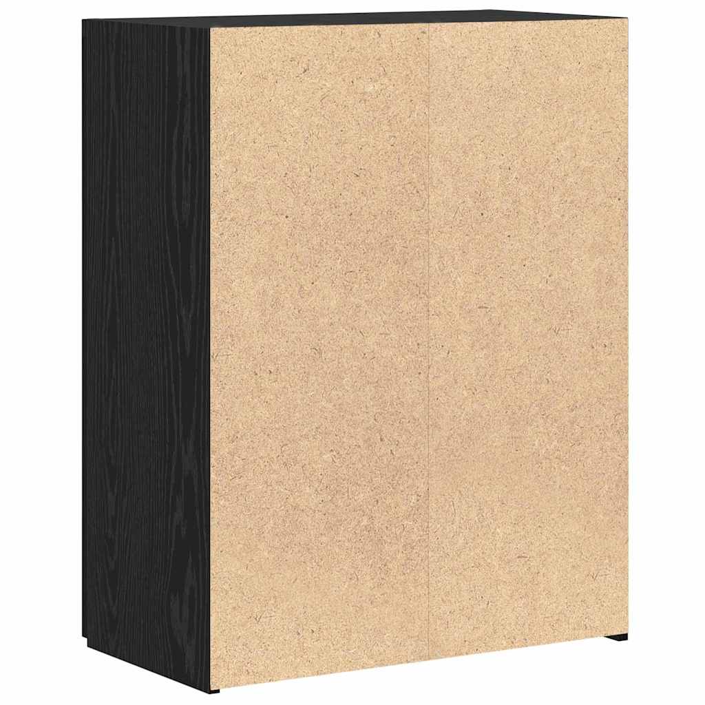 vidaXL Office Cabinet Black Oak 70 x 32 x 77.5 cm Engineered Wood