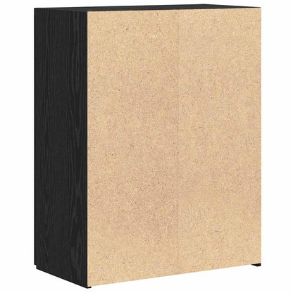 vidaXL Office Cabinet Black Oak 70 x 32 x 77.5 cm Engineered Wood